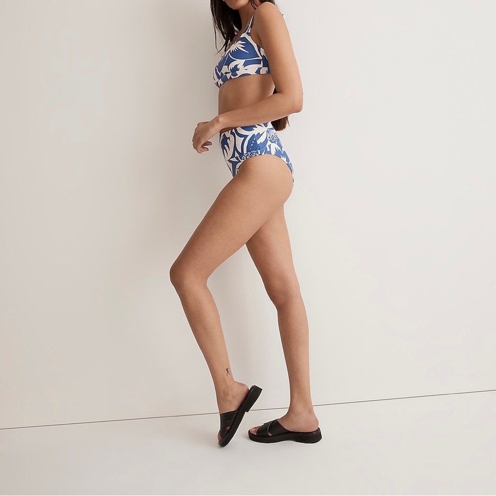 Madewell Second Wave Tropical Print Balconette Swim Bikini Top Sz XS,M NWT - Picture 5 of 13